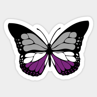 Asexual Butterfly Sticker